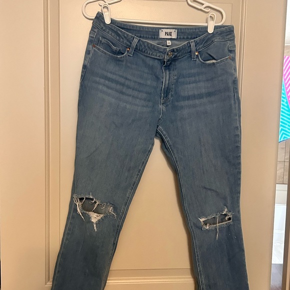 PAIGE Denim - Paige Women's Blue Distressed Jeans